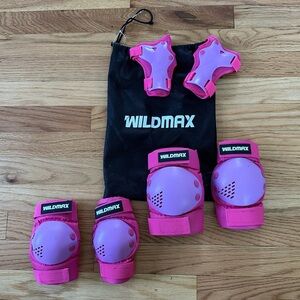 Wildmax Kids Protective Gear Set in pink / purple
